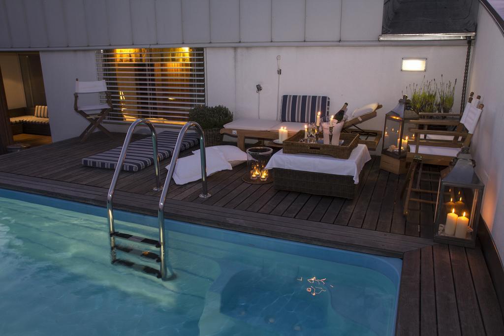 Pavi Apts Ljubljana - Private Rooftop Swimming Pool الغرفة الصورة